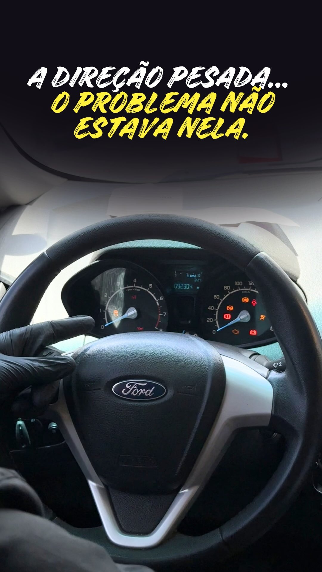 Direção pesada: o problema não estava nela